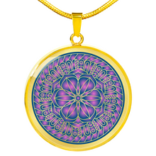 Load image into Gallery viewer, Purple Mandala Boho Ethnic Pendant Necklace Gift Set