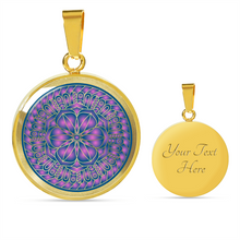 Load image into Gallery viewer, Purple Mandala Boho Ethnic Pendant Necklace Gift Set