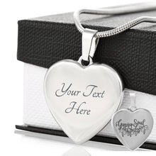 Load image into Gallery viewer, Gypsy Soul Heart Shaped Stainless Steel Engraved Pendant