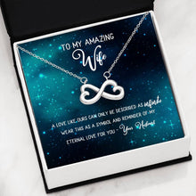 Load image into Gallery viewer, Infinity Heart Pendant With Card For Wife Gift Set