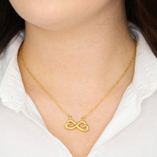Load image into Gallery viewer, Infinity Heart Pendant With Card For Wife Gift Set