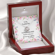 Load image into Gallery viewer, For My Beautiful Wife Love Knot Pendant Necklace and Gift Box