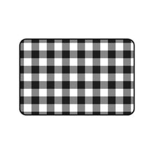 Load image into Gallery viewer, Black and White Buffalo Plaid Desk Mat