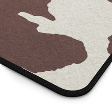 Load image into Gallery viewer, Dark Brown Cow Hide Print Black and White Desk Mat Keyboard Pad