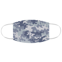 Load image into Gallery viewer, Blue Gray Camo Printed Cloth Fabric Face Mask Light Colored Camouflage Army Military