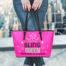 Load image into Gallery viewer, Bling Queen Pink Tote Bag Purse