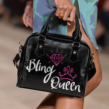 Load image into Gallery viewer, Bling Queen Handbag Purse Pink or Teal Bling Bag