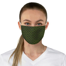 Load image into Gallery viewer, Dragon Scales Fabric Face Mask Printed Cloth Green Serpent