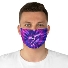 Load image into Gallery viewer, Tie Dye Fabric Face Mask Bright Colored Purple, Pink and Blue Printed Cloth