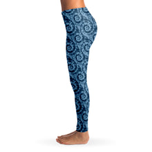 Load image into Gallery viewer, Blue Tie Dye Leggings XS - XL Squat Proof