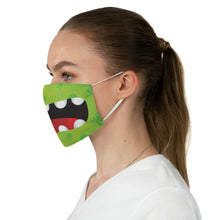 Load image into Gallery viewer, Green Monster Mouth Fabric Face Mask Printed Cloth Halloween Poison Symbol