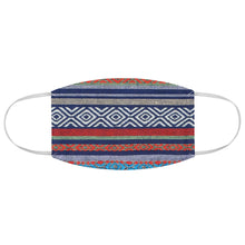 Load image into Gallery viewer, Blue and Red Serape Ethnic Colorful Pattern Printed Fabric Face Mask Aztec Tribal