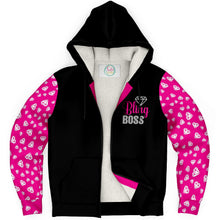 Load image into Gallery viewer, Bling Boss, Hot Pink and Black Micro-fleece Lined Hoodie