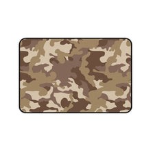 Load image into Gallery viewer, Brown and Tan Camouflage Desk Mat Camo Pattern Office Mouse Pad