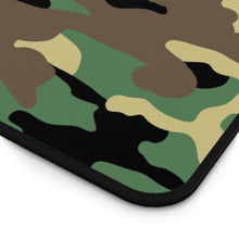 Load image into Gallery viewer, Camouflage Green, Brown and Black Pattern Desk Mat Large Enough For a Laptop or Keyboard and Mouse