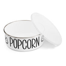 Load image into Gallery viewer, Enamel Popcorn Bowl With Lid