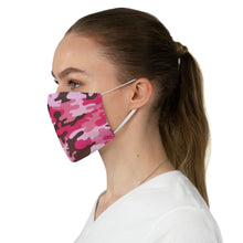 Load image into Gallery viewer, Hot Pink, Pink and Brown Camo Printed Cloth Fabric Face Mask Colorful Camouflage Army Military