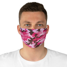 Load image into Gallery viewer, Hot Pink, Pink and Brown Camo Printed Cloth Fabric Face Mask Colorful Camouflage Army Military