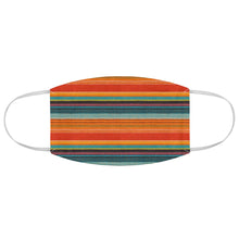 Load image into Gallery viewer, Mexican Serape Colorful Stripes Pattern Printed Fabric Face Mask Southwestern Orange