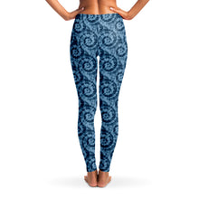 Load image into Gallery viewer, Blue Tie Dye Leggings XS - XL Squat Proof