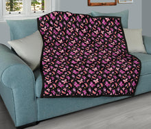 Load image into Gallery viewer, Black With Colorful Butterfly Pattern Quilt