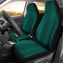 Load image into Gallery viewer, Teal Lizard Reptile Snake Skin Scales Car Seat Covers