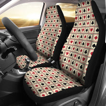 Load image into Gallery viewer, Playing Card Suits Pattern Car Seat Covers Seat Protectors