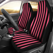 Load image into Gallery viewer, Pink and Black Striped Car Seat Covers Seat Protectors