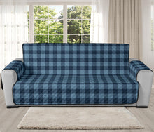 Load image into Gallery viewer, Blue Buffalo Oversized Plaid Couch Cover Sofa Protector 78" Seat Width