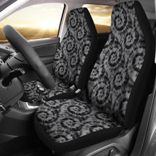 Load image into Gallery viewer, Black and Gray Tie Dye Car Seat Covers Front Seat Protectors