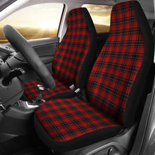 Load image into Gallery viewer, Red and Black Plaid Tartan Car Seat Covers