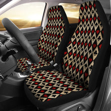 Load image into Gallery viewer, Antique Playing Card Suits Pattern Car Seat Covers Seat Protectors