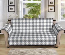 Load image into Gallery viewer, Gray and White Buffalo Plaid Sofa