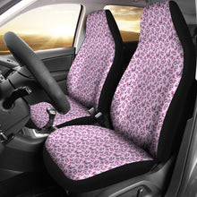 Load image into Gallery viewer, Pink With Watercolor Crystals Car Seat Covers