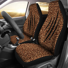 Load image into Gallery viewer, Leopard Print With Claw Marks Car Seat Covers Set