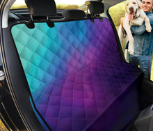 Load image into Gallery viewer, Purple, Teal and Blue Ombre Watercolor Back Seat Protector Cover For Pets