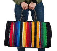 Load image into Gallery viewer, Serape Style Travel Bag Duffel With Faux Leather Handles