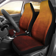 Load image into Gallery viewer, Burnt Orange Ombre Watercolor Car Seat Covers