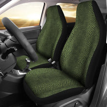 Load image into Gallery viewer, Dark Green Reptile, Snake, Skin, Scales, Car Seat Covers