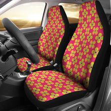 Load image into Gallery viewer, Pink Magenta With Retro Hippie Flower Pattern Car Seat Covers