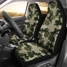 Load image into Gallery viewer, Gecko Camouflage Car Seat Covers Green and Black Camo