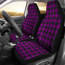 Load image into Gallery viewer, Purple Plaid Car Seat Covers Punk Rock Goth