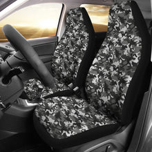 Load image into Gallery viewer, Black Gray Camouflage Car Seat Covers