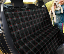 Load image into Gallery viewer, Black, Gray, Red and White Plaid Tartan Back Seat Cover For Pets