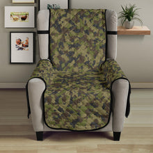 Load image into Gallery viewer, Camo Chair Cover Protector Green, Gray and Brown Camouflage 23" Seat Width