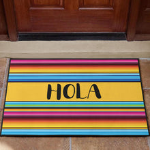 Load image into Gallery viewer, Hola Doormat With Colorful Serape Mexican Style Pattern