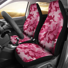 Load image into Gallery viewer, Magenta Camouflage Car Seat Covers Set Pink Camo Seat Protectors