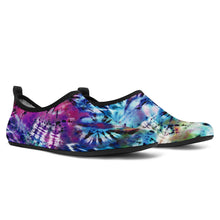 Load image into Gallery viewer, Colorful Tie Dye Rainbow Water Shoes