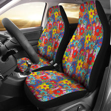 Load image into Gallery viewer, Colorful Abstract Flower Pattern Car Seat Covers