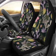 Load image into Gallery viewer, Pastel Colorful Cactus Pattern Car Seat Covers Set